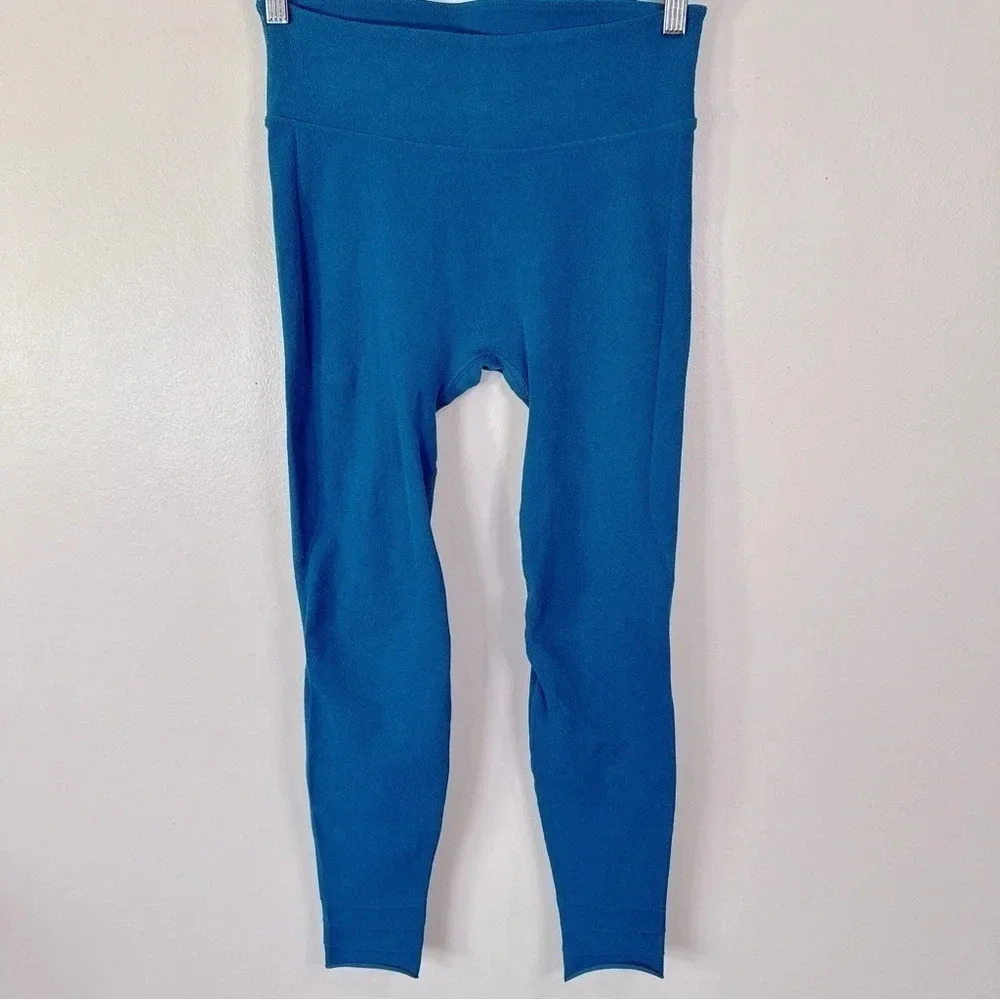 Free People Movement Aqua Blue Moto Hem Compression Legging